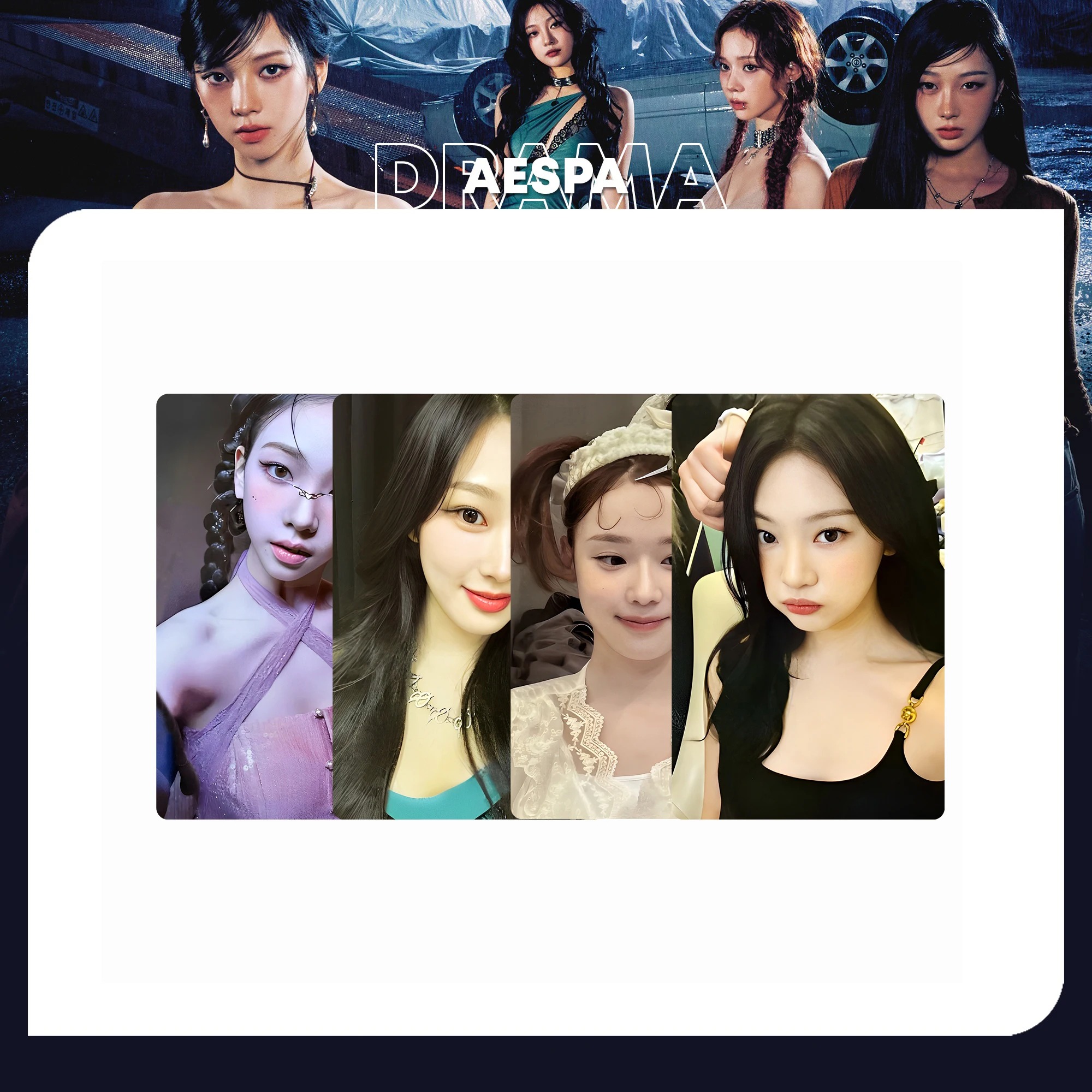 Vintage Collectible Cards - Vintage KPOP Lomo-kaarten postkaartenpakket, retro idol