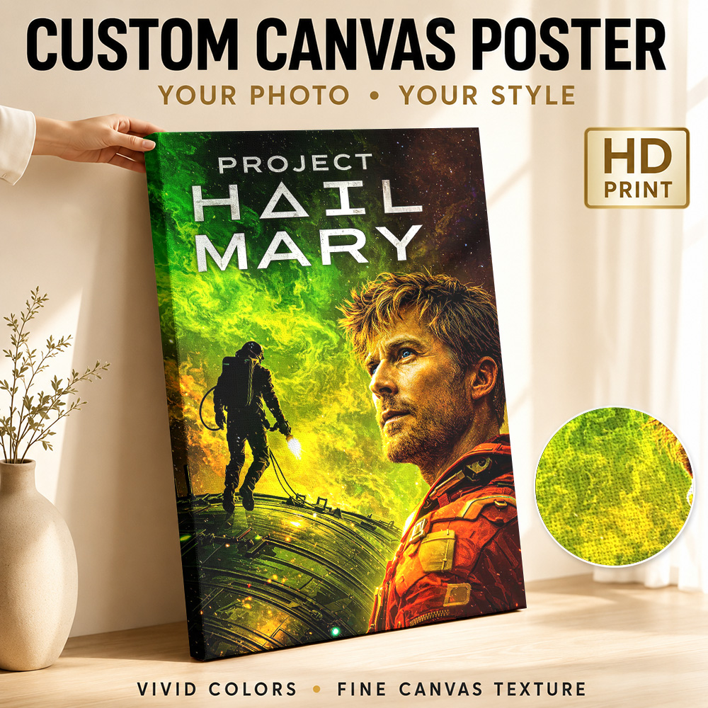 Vintage Collectible Figures - Project Hail Mary Film Canvas Poster