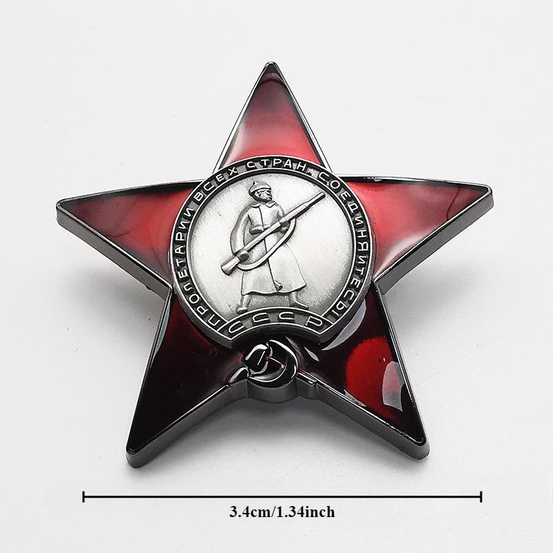 1Pc Red Star Badge Reversspeld - Collectible Vintage Brooches recensie en prijs